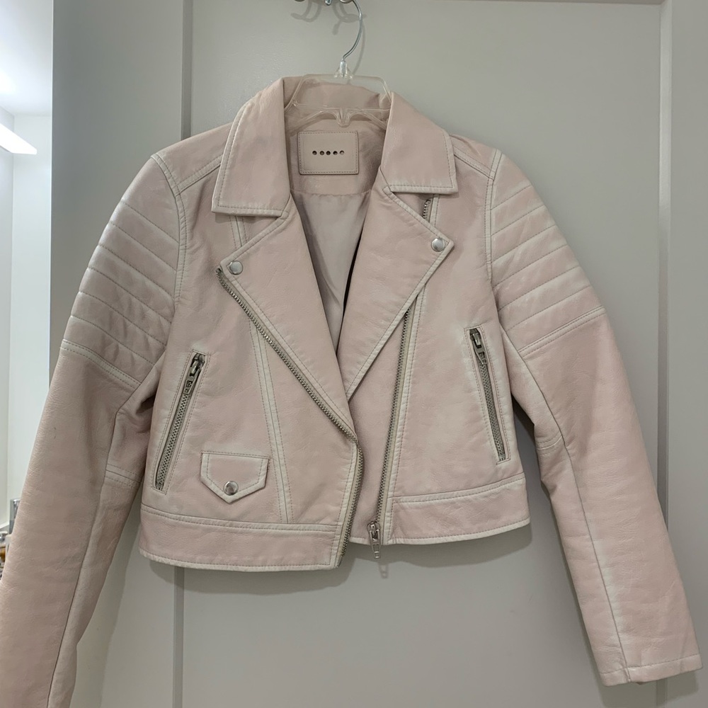 Pink Blank NYC faux leather jacket!